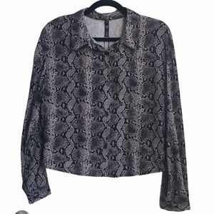 Zara TRF Collection Snake Print top